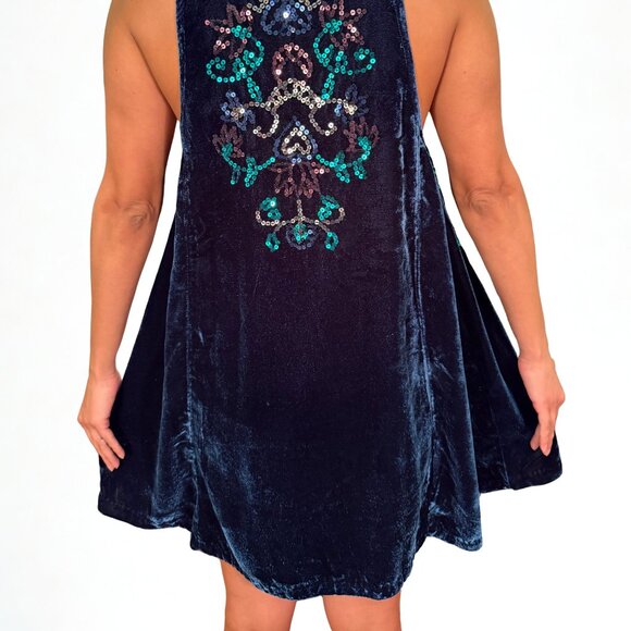 Free People Sequin Velvet Dress - Picture 3 of 5